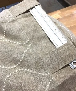 Indradanush Wohnaccessoires Vorhang Besticktes Naturleinen 130 X 260cm