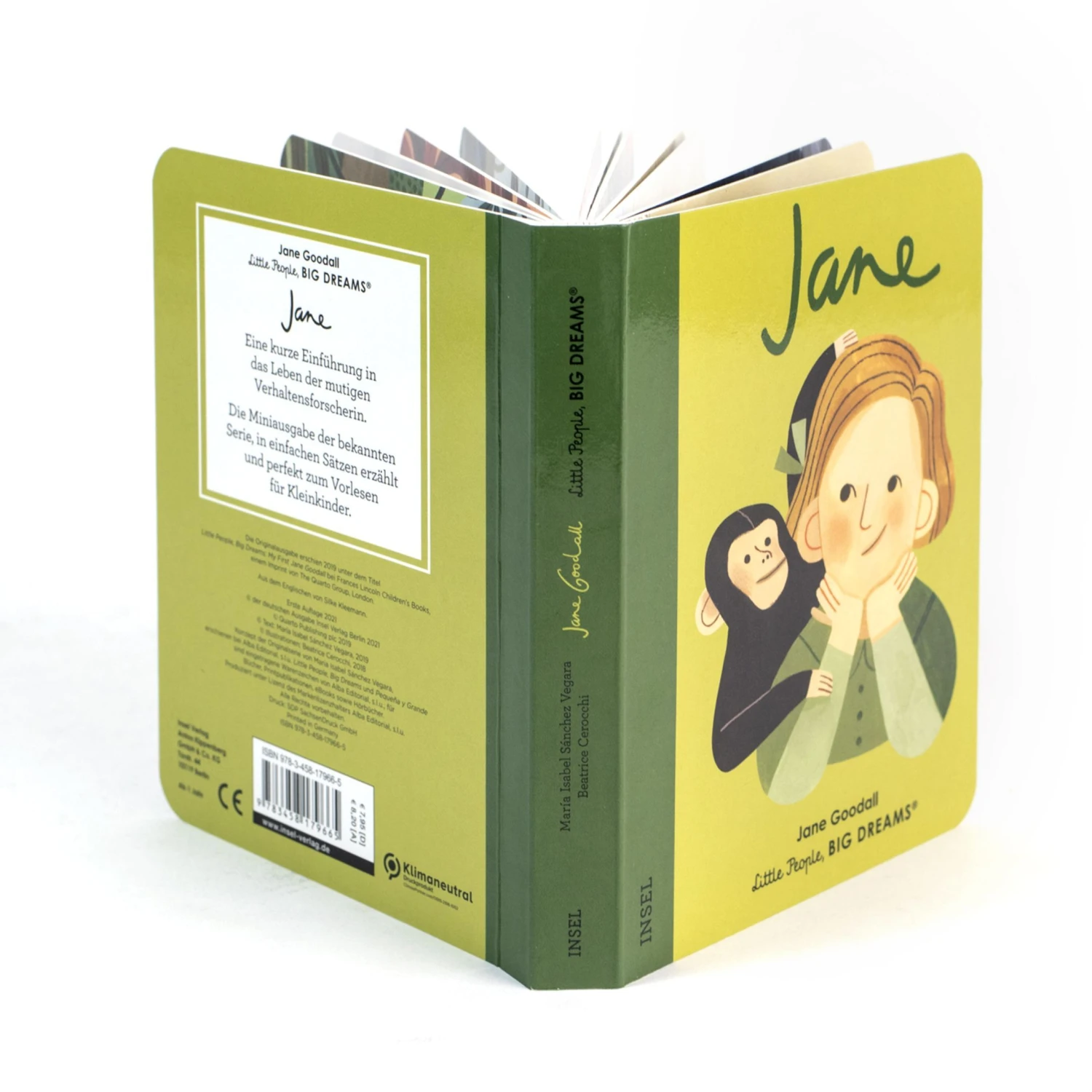 Insel Verlag Little People, Big Dreams. Mini. Auf Deutsch: Jane Goodall - Pappbilderbuch Zur Geburt Insel Verlag Little People, Big Dreams. Mini. Auf Deutsch: Jane Goodall - Pappbilderbuch Zur Geburt