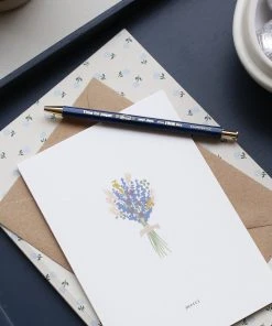 Kartotek Glückwunsch Und Grußkarten Dankeskarte - Merci Mit Blumenstrauß