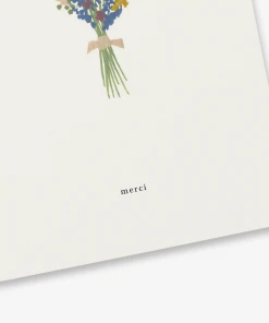 Kartotek Glückwunsch Und Grußkarten Dankeskarte - Merci Mit Blumenstrauß