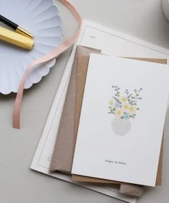 Kartotek Grußkarte - Blumenstrauss - Geburtstgskarte Glückwunsch Und Grußkarten