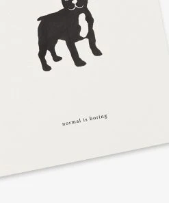 Kartotek Grußkarte - Frenchie - Normal Is Boring Glückwunsch Und Grußkarten