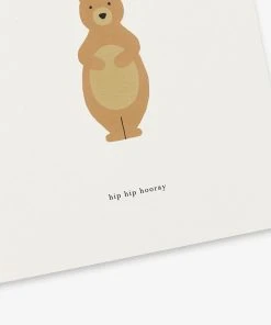 Kartotek Grußkarte - Hip Hip Hooray Mit Bär