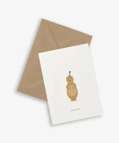 Kartotek Grußkarte - Hip Hip Hooray Mit Bär