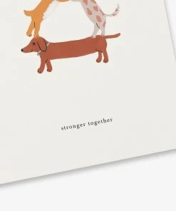 Kartotek Grußkarte - Hunde-Pyramide - Zusammen Stark Glückwunsch Und Grußkarten