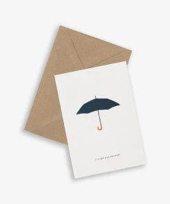 Kartotek Grußkarte - I've Got You Covered - Regenschirm Glückwunsch Und Grußkarten