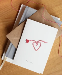 Kartotek Grußkarte Let's Connect - Power Cord