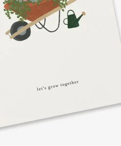Kartotek Grußkarte - Let's Grow Together! Im Umschlag Glückwunsch Und Grußkarten