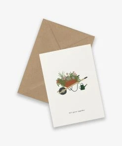 Kartotek Grußkarte - Let's Grow Together! Im Umschlag Glückwunsch Und Grußkarten