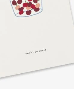 Kartotek Grußkarte - You're So Sweet! Kirschen Im Umschlag Glückwunsch Und Grußkarten