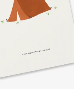 Kartotek Grußkarte Zelt - New Adventures Ahead