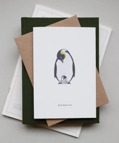 Kartotek Glückwunsch Und Grußkarten Grußkarte Zum Vatertag - Best Dad Ever - Pinguine