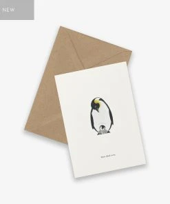 Kartotek Glückwunsch Und Grußkarten Grußkarte Zum Vatertag - Best Dad Ever - Pinguine
