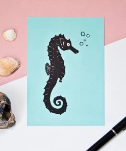 Katja Rub Glückwunsch Und Grußkarten Grußkarte Seepferdchen