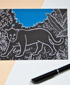 Katja Rub Jaguar Postkarte Glückwunsch Und Grußkarten