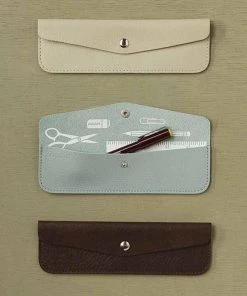 Keecie Stifteetui Pen Pal Aus Leder In Hellblau / Mint Mit Siebdruck Auf Der Innenseite Bürobedarf