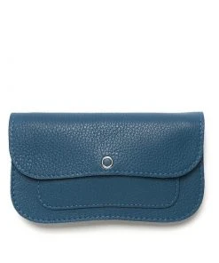 Keecie Geldbörsen Cat Chase Wallet - Blaue Ledergeldbörse Mit Siebdruck Katzen