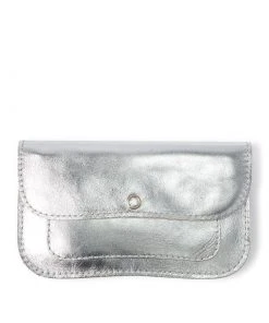 Keecie Geldbörsen Cat Chase Wallet - Silber Ledergeldbörse Mit Siebdruck Katzen