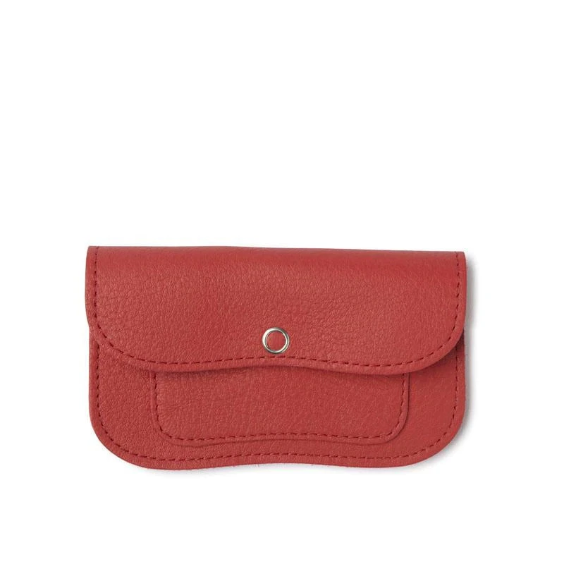 Keecie Geldbörsen Cat Chase Wallet Small - Rote Ledergeldbörse Mit Siebdruck Katzen Keecie Geldbörsen Cat Chase Wallet Small - Rote Ledergeldbörse Mit Siebdruck Katzen