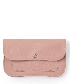 Keecie Flash Forward Wallet - Rosa Ledergeldbörse Mit Siebdruck Innenleben