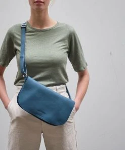 Keecie Faded Blue - Blaue Handtasche Aus Leder - Lazy Boy