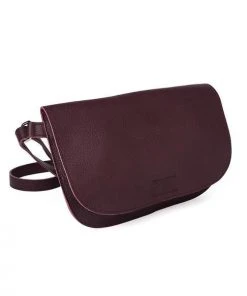 Keecie Handtasche Aus Leder Aubergine - Lazy Boy