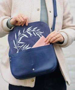 Keecie Lederhandtasche Wish Tree - Nachtblau Taschen