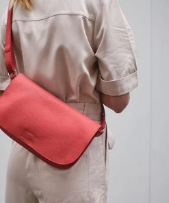 Keecie Taschen Rote Handtasche Aus Leder - Lazy Boy