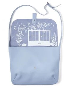 Keecie Messenger Bag Aus Leder Lavender "Back Yard"