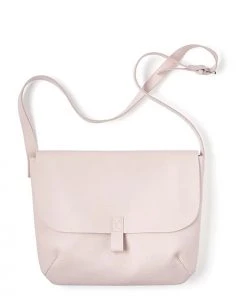 Keecie Messenger Bag Aus Leder Puderrosa "Back Yard" Taschen