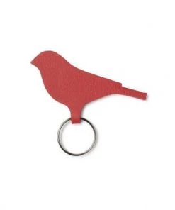 Keecie Schlüsselanhänger Vogel Koralle Rot