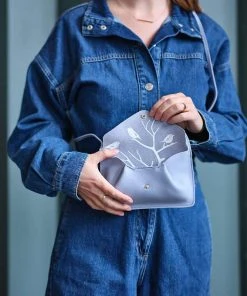 Keecie Taschen Backing Vocals Kleine Ledertasche Lavender