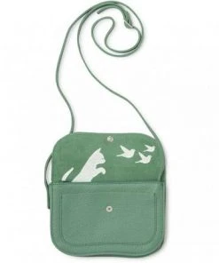 Keecie Taschen Cat Chase Kleine Ledertasche Grün