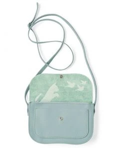 Keecie Taschen Cat Chase Kleine Ledertasche Hellblau Mint