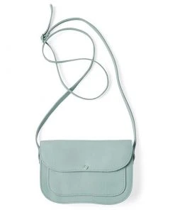 Keecie Taschen Cat Chase Kleine Ledertasche Hellblau Mint