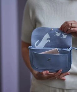 Keecie Taschen Cat Chase Kleine Ledertasche Lavender