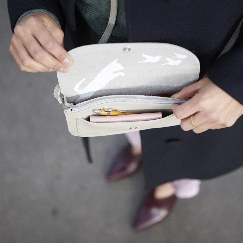 Keecie Cat Chase Kleine Ledertasche Puderrosa Keecie Cat Chase Kleine Ledertasche Puderrosa