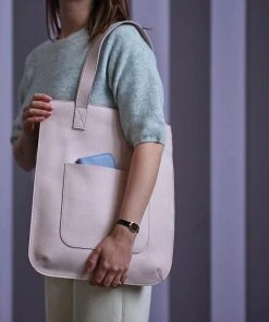 Keecie Taschen Hungry Harry Totebag Aus Leder, Puderrosa