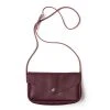Keecie Taschen Kleine Ledertasche Aubergine Mit Siebdruck Auf Der Innenseite - Humming Along Bag 2 Keecie Taschen Kleine Ledertasche Aubergine Mit Siebdruck Auf Der Innenseite - Humming Along Bag
