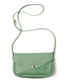 Keecie Taschen Kleine Ledertasche Forest Grün Mit Siebdruck Auf Der Innenseite - Humming Along Bag