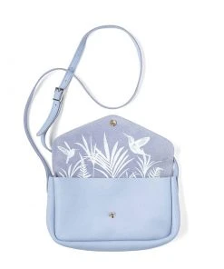 Keecie Taschen Kleine Ledertasche Lavender Mit Siebdruck Auf Der Innenseite - Humming Along Bag