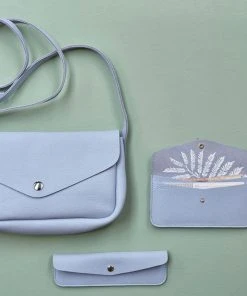 Keecie Taschen Kleine Ledertasche Lavender Mit Siebdruck Auf Der Innenseite - Humming Along Bag 11 Keecie Taschen Kleine Ledertasche Lavender Mit Siebdruck Auf Der Innenseite - Humming Along Bag