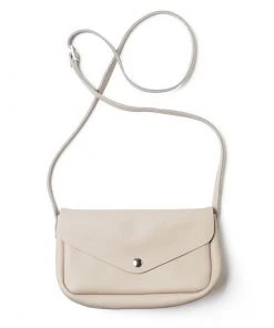 Keecie Kleine Ledertasche Lichtgrau - Humming Along Bag