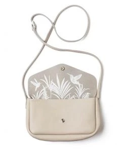 Keecie Kleine Ledertasche Lichtgrau - Humming Along Bag