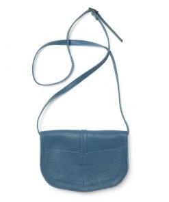 Keecie Move Mountains Bag Kleine Ledertasche Mittelblau
