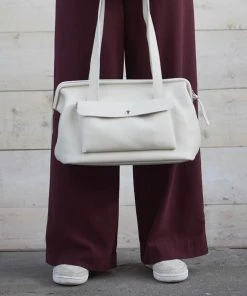 Keecie Taschen Room Service, Ledertasche Im Dokterkoffer- Stil, Cement