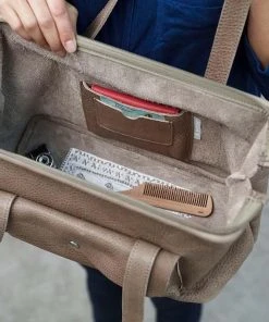 Keecie Taschen Room Service, Ledertasche Im Dokterkoffer- Stil, Cement