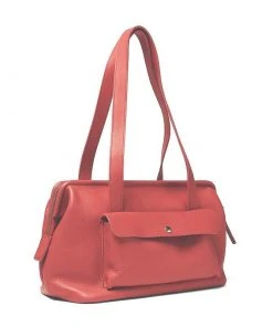 Keecie Room Service, Ledertasche Im Dokterkoffer- Stil, Korallenrot Taschen 4 Keecie Room Service, Ledertasche Im Dokterkoffer- Stil, Korallenrot Taschen