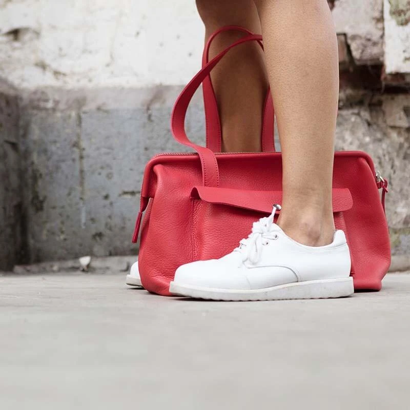 Keecie Room Service, Ledertasche Im Dokterkoffer- Stil, Korallenrot Taschen Keecie Room Service, Ledertasche Im Dokterkoffer- Stil, Korallenrot Taschen