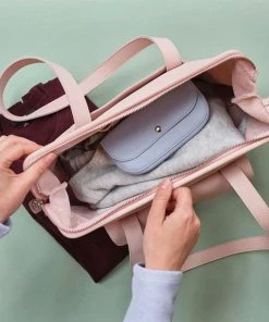 Keecie Taschen Room Service, Ledertasche Im Dokterkoffer- Stil, Puderrosa